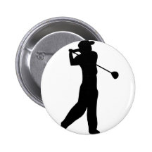 joueur de golf pin's