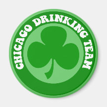 Jour de Chicago St Patrick Magnets Pour Réfrigérateur