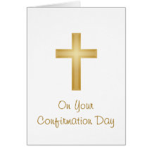 Jour de confirmation carte de vœux