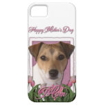 Jour de mères - tulipes roses - Jack Russell Coques iPhone 5