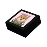 Jour de mères - tulipes roses - Pomeranian Boîte À Bijoux