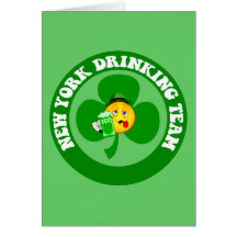 Jour de New York St Patrick drôle Cartes