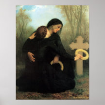 Jour de William-Adolphe Bouguereau-The des morts Posters