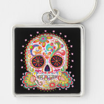 Jour du Keychain mort Porte-clé