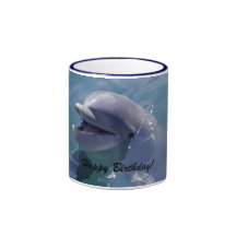 Joyeux anniversaire de sourire de dauphin ! mug