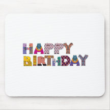 Joyeux anniversaire tapis de souris