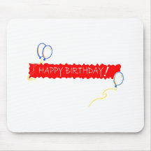 Joyeux anniversaire tapis de souris