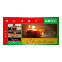 Joyeux Noël d'Anjelica V. Photocartes Personnalisées