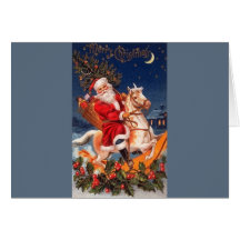 Joyeux Noël de Père Noël Carte De Vœux