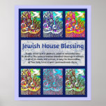 Jüdische Haus-Segen-Stadt von Jerusalem-Plakat