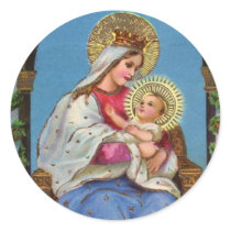 Jungfrau Mary und religiöse Aufkleber Baby-Jesuss