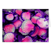 Juste coquilles carte de vœux