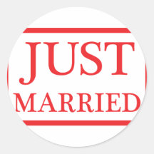 juste icône mariée autocollants