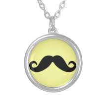 Juste une moustache colliers personnalisés