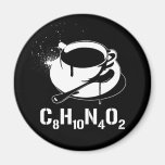 Kaffee C8H10N4O2 Kühlschrankmagnet