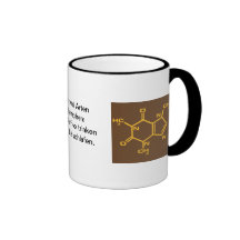 Kaffeetasse mit Koffeein-Formel