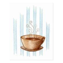 Kaffeetasse-Postkarte