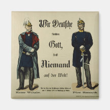 Kaiser Wilhelm I und Prinz Bismarck Kühlschrankmagnete
