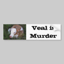 Kalbfleisch ist Mord-Autoaufkleber autoaufkleber