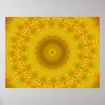 Kaléidoscope de fleur de citrouille posters
