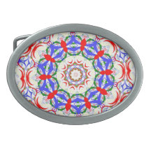 Kaleidoskop Ovale Gürtelschnallen