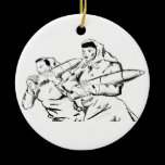 Kalter Kriegs-Damen ornaments