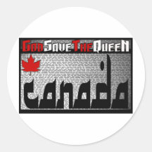 Kanada - God Save the Queen Aufkleber
