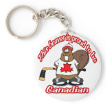 Kanadischer Biber Keychain