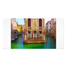 Kanäle von Venedig Photo Karte