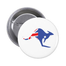 kangourou australien badge avec épingle