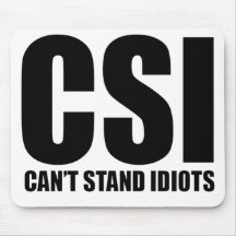 Kann Idioten nicht stehen. Lustig und milde beleid Mousepads