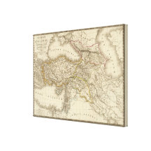 Karte der Türkei Syrien Leinwand Drucke