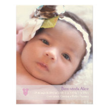 Karte Geburt von Bebê Baby Body ,(mit Foto) Individuelle Ankündigung