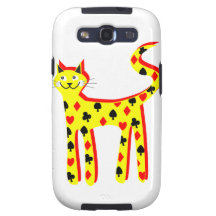 Karte patteren Katze Samsung Galaxy S3 Schutzhülle
