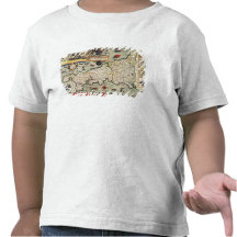 Karte von Cornwall Tshirt