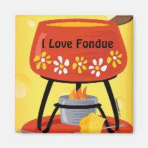Käse-Fondue-Magnet
