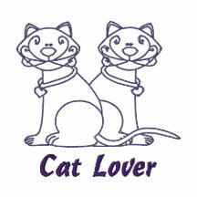 Katzen-Liebhaber gestickte T-Shirts