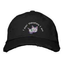 Katzen-Liebhaber gestickter Hut Bestickte Baseballmütze