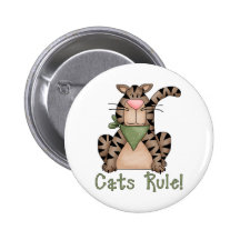 Katzen-Regel! Anstecknadel