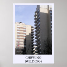 Kauen der Gebäude Posterdrucke