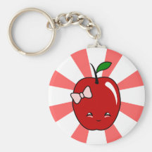 Kawaii Apple (fille) Porte-clés