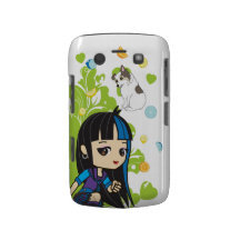 Kawaii Mika la fille punk Chibi 9700/9780 Coques Blackberry