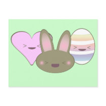 KAWAII OSTERN TRIO-HÄSCHEN-SCHOKOLADEN-EI-HERZ GLÜ