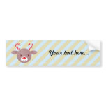 Kawaii Rudolph autocollants pour voiture