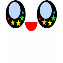 Kawaii Stern-Augen-spielt glücklicher Gesichts-Reg Shirt