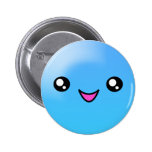 Kawaii Zucker punktiert Blaubeerglücklichen Gesich Buttons