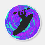 Kayak der Kreis Kühlschrankmagnete