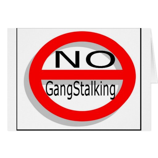 Kein Gangstalking Grußkarte