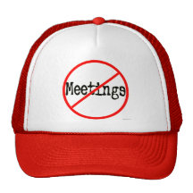 Kein Sitzungs-lustiges Büro-Sprichwort Baseball Kappen
