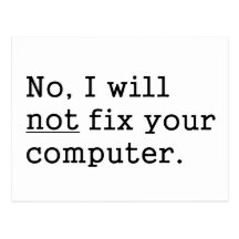 Kein werde ich keine Verlegenheit Ihr Computergeek Postkarten